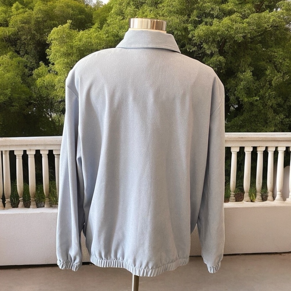 Alfred Dunner Long Sleeve Button Up Embroidered Lightweight Shirt Jacket - Picture 9 of 11